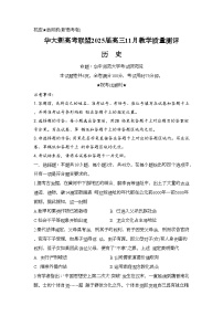 湖北省华大新高考联盟2024-2025学年高三上学期11月教学质量评测历史试卷