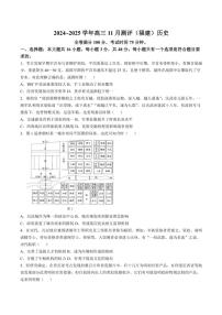 福建省金科大联考2025届高三(上)11月测评历史试卷(含答案)