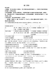湖南省天一大联考2024-2025学年高三上学期11月第三次考试历史试题 含答案
