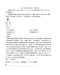 2024-2025学年度湖北省武汉市江岸区高三上学期11月调考历史试卷（解析版）