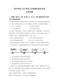 2024～2025学年四川省眉山市东坡区部分高中高二(上)期中联考历史试卷(含答案)