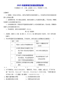 2025年新高考历史模拟预测试卷（含答案解析）