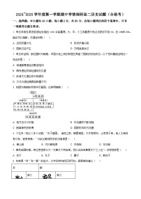 2024-2025学年度江苏省徐州市铜山区高二上学期期中考试历史试题