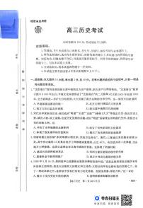 历史丨河南省百万金太阳2025届高三上学期11月大联考历史试卷及答案