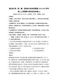 2024-2025学年湖北省“荆、荆、襄、宜四地七校考试联盟”高二(上)期中联考(A)历史试卷(解析版)