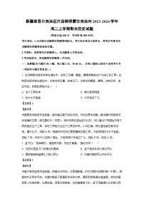 新疆维吾尔自治区巴音郭楞蒙古自治州2023-2024学年高二(上)期末历史试卷（解析版）