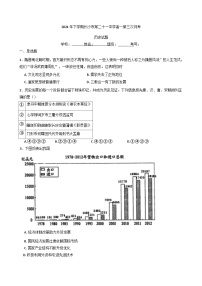 2024-2025学年度湖南省长沙市第二十一中学高一上学期12月月考历史试题(含解析)