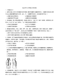 2024-2025学年度安徽省六安市独山中学高三上学期12月月考历史试题(含解析)