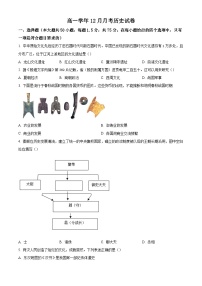 2024—2025学年度山东省滨州市惠民县第二中学高一第一学期第二次月考历史试题