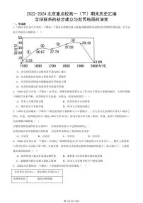 2022-2024北京重点校高一（下）期末真题历史汇编：全球联系的初步建立与世界格局的演变