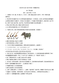宁夏回族自治区吴忠市吴忠中学2024-2025学年高一上学期期末考试历史试卷