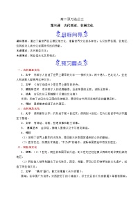 预习第3课 古代西亚、非洲文化高二历史寒假衔接讲练预复习讲练