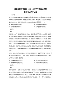 2022~2023学年河北省邯郸市魏县高二上学期期末考试历史试卷（解析版）