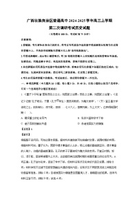 2024~2025学年广西壮族自治区普通高中高三上学期第二次调研考试月考历史试卷（解析版）