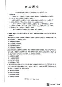 广东省深圳市宝安区2024-2025学年高三上学期期末考试历史试卷