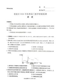 湖南省娄底市2025届高三上学期期末教学质量检测-历史试卷+答案