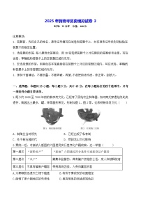2025年新高考历史模拟试卷3（含答案解析）