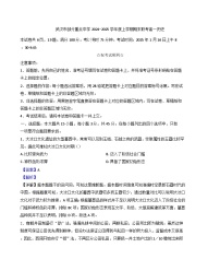 湖北省武汉市部分重点中学2024-2025学年高一上学期期末联考历史试题(解析版)