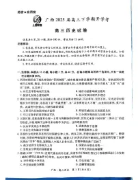 广西壮族自治区上进联考2024-2025学年高三下学期开学考试历史试题（PDF版附解析）