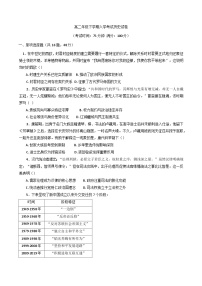 湖南省邵阳市邵阳县第二高级中学2024-2025学年高二下学期入学考试历史试卷
