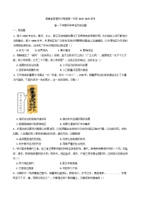 湖南省常德市汉寿县第一中学2024-2025学年高一下学期开学考试历史试题(含解析)