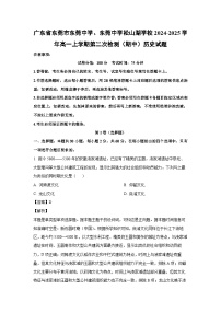 广东省东莞市东莞中学、东莞中学松山湖学校2024-2025学年高一上学期第二次检测（期中）历史试题（解析版）