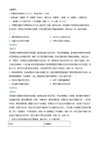 安徽省2023_2024学年高一历史上学期期末考试试卷含解析