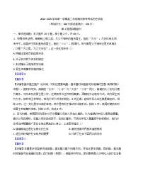 新疆维吾尔自治区乌鲁木齐市第二十三中学2024-2025学年高二上学期期末联考历史试题（解析版）