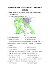 山东省泰山教育联盟2024-2025学年高三(上)联考月考测评历史试卷