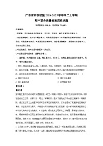 2024-2025学年广东省名校联盟高二上学期期中联合质量检测历史试卷（解析版）