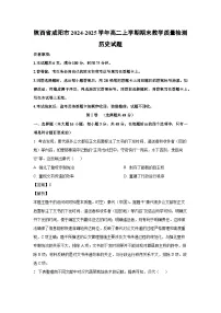 2024~2025学年陕西省咸阳市高二上学期期末教学质量检测历史试卷（解析版）