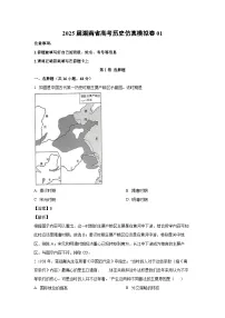 2025届湖南省高考仿真模拟卷01历史试卷（解析版）