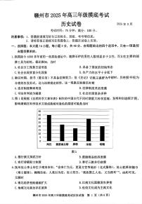 2025届江西省赣州市高三下学期高考一模历史试题