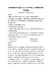 2024-2025学年陕西省铜川市王益区高二上学期期末考试历史试卷（解析版）