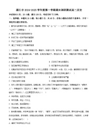 广东省湛江市2024-2025学年高二上学期期末调研考试历史试题（原卷版+解析版）