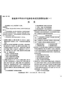 2025普通高等学校招生全国统一考试高考模拟金卷-历史试题+答案