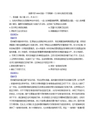 山东省泰安市新泰中学2024-2025学年高一下学期第一次月考历史试题（解析版）