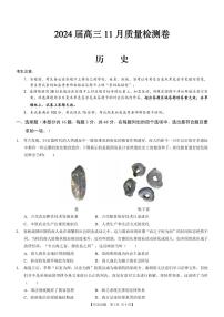 2024届安徽省徽师联盟高三上(11月考)-历史试题（含答案）