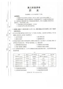 2024届甘肃省高三上学期1月阶段调研考试-历史试题（含答案）