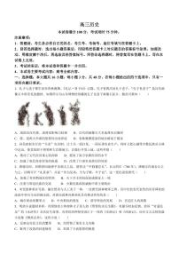 2024届广东省高三上学期12月联合质量检测-历史试题（含答案）