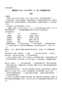 河南省周口市2024-2025学年高二上学期1月期末考试 历史  含解析