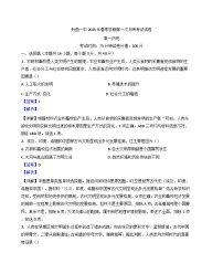 甘肃省甘南藏族自治州舟曲县第一中学2024-2025学年高一下学期第一次月考历史试题(解析版)