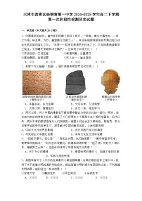 天津市西青区杨柳青第一中学2024-2025学年高二下学期第一次阶段性检测历史试题（解析版）