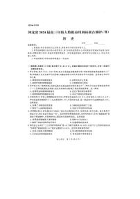 2024届河北省高三大数据应用调研联合测评（Ⅷ）-历史试卷（含答案）