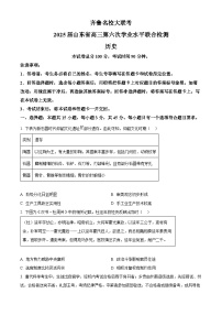山东省齐鲁名校大联考2024-2025学年高三下学期第六次学业水平联合检测历史试题（原卷版+解析版）