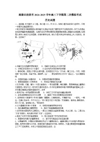 湘豫名校联考2024-2025学年高三下学期二模历史试卷（Word版附答案）