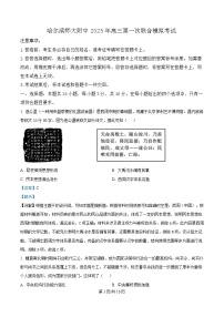 东北三省三校（哈尔滨师大附中、东北师大附中、辽宁省实验中学）2025届高三下学期一模历史试题 含解析