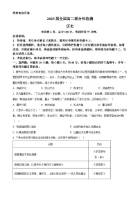 2025届吉林省延边第二中学高三下学期联合性检测历史试题