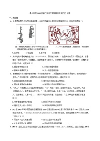 广东省惠州中学2024-2025学年高二下学期期中考试历史试题（含解析）