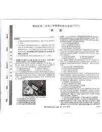 广西柳州2024-2025秋季高二上学期期末(1月开考)历史试卷（含答案）